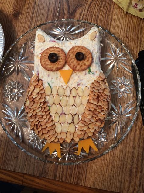 Owl Cheeseball For Shower Halloween Food For Party Baby Shower Food