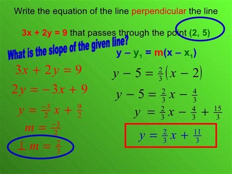 55 Linear Equations Point Slope Form