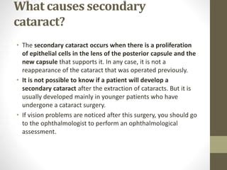 Secondary cataract | PPT