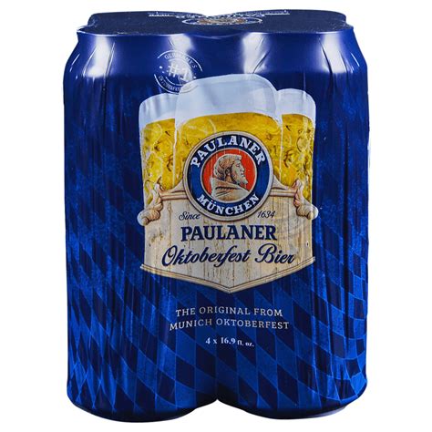 Paulaner Oktoberfest Bier 4pk 16 Oz Cans Applejack