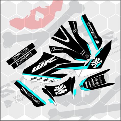 Decal Sticker Wr Crf L Crf Dtx Klx Gordon Klx Bf Full Body