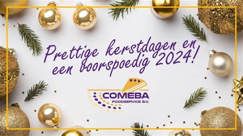 Fijne Feestdagen En Een Voorspoedig Comeba