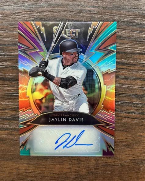 2020 SELECT SPARKS Signatures Tri Color Prizm 49 Jaylin Davis Recrue