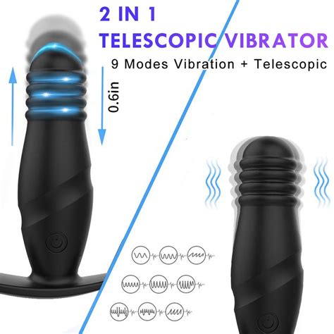 Bluetooth Thrusting Dildo Vibrator Big Butt Plug Anal Vibrator APP