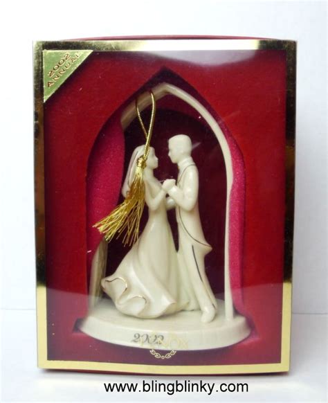 Lenox Bride And Groom Ornament 2002 Annual Ornaments Christmas