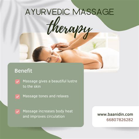 Benefits of Ayurvedic Massage - baanidin