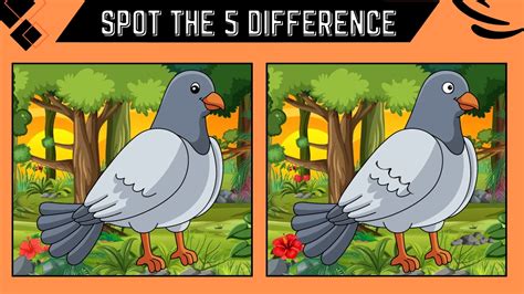 Spot The 5 Differences Picture Puzzle Game Only People With Eagle Eyes