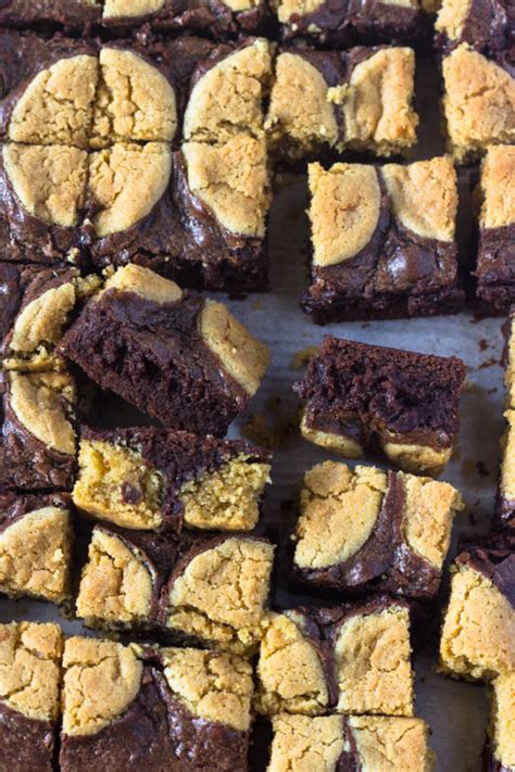 Peanut Butter Cookie Brownies Gimme Delicious