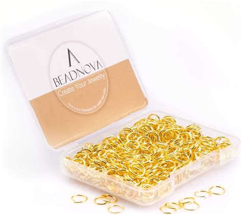 Amazon Beadnova Mm Open Jump Rings For Jewelry Making Gold