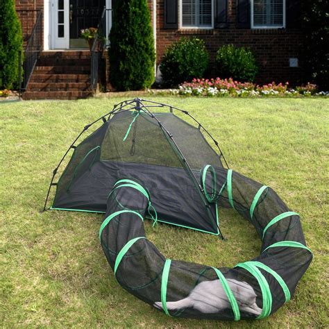 Pawtenda 2-in-1 Outdoor Cat Tent, Small Dome Cat Tents for Outside
