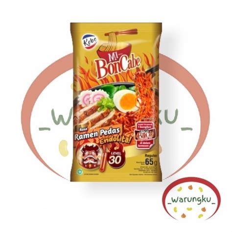 Jual RAMEN Bon Cabe 65gr Level 30 Endolita Mie BonCabe Di Lapak