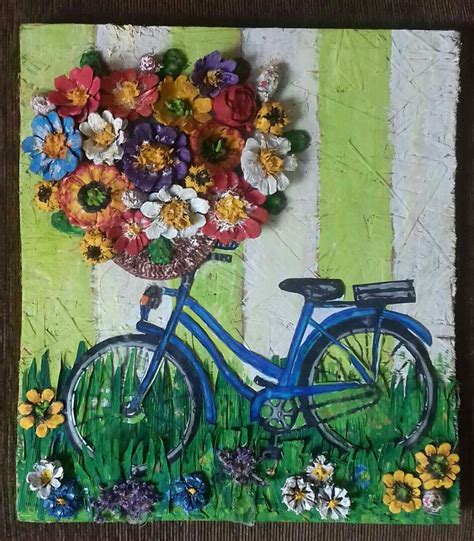 Pin By Rachel Botha On My Saves Crafts Mixed Media Art Canvas Handcraft