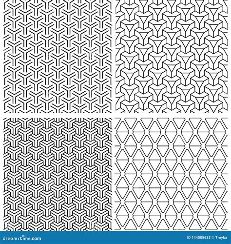 Testes Padr es Geom tricos Sem Emenda Ajustados Ilustração do Vetor