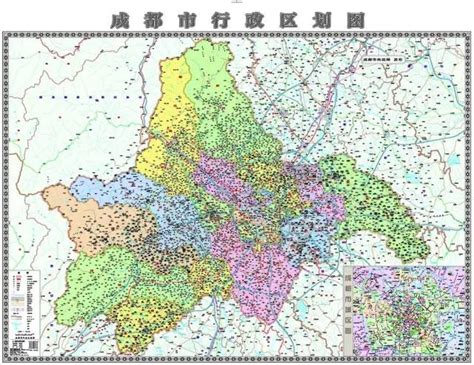 2018成都行政区划大图成都最新行政区划分图微信公众号文章