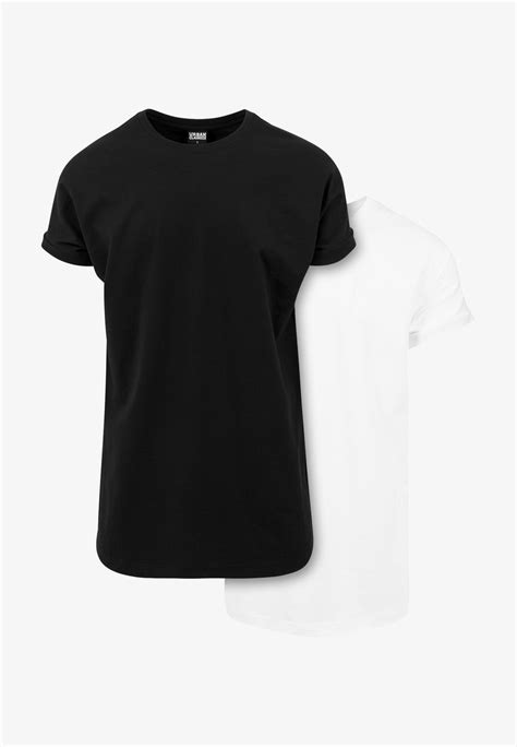 Urban Classics 2 Pack T Shirt Basic Black Whiteschwarz Zalandode