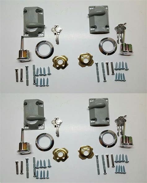 4 Sets Garage Door Keyed Dead Bolt Cylinder Lock Key Set Etsy