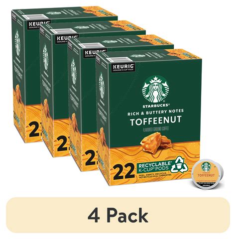 Pack Starbucks Toffeenut Medium Roast K Cup Coffee Pods Count