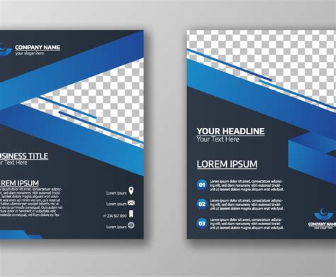 Set Of Business Flyer Template