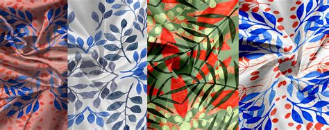 Floral patterns on fabrics on Behance