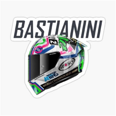 "Enea Bastianini Helmet" Sticker for Sale by Dsgns4U | Redbubble