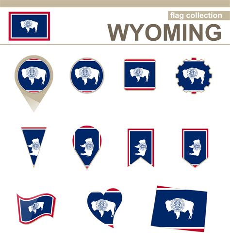 Wyoming Flag Collection 5730241 Vector Art at Vecteezy