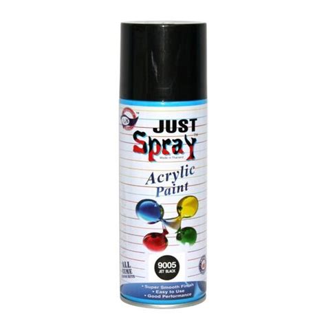 Just Spray 9005 Glossy Black Acrylic Spray Paint 400Ml At Best Price In