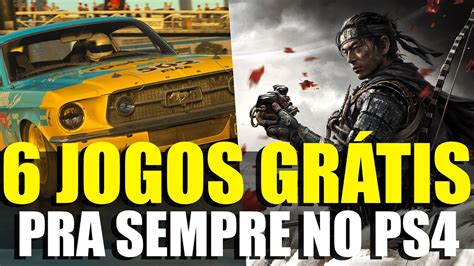 6 JOGOS GRÁTIS PRA SEMPRE E PRA TODOS NO PS4 FUNCIONANDO E QUE NAO