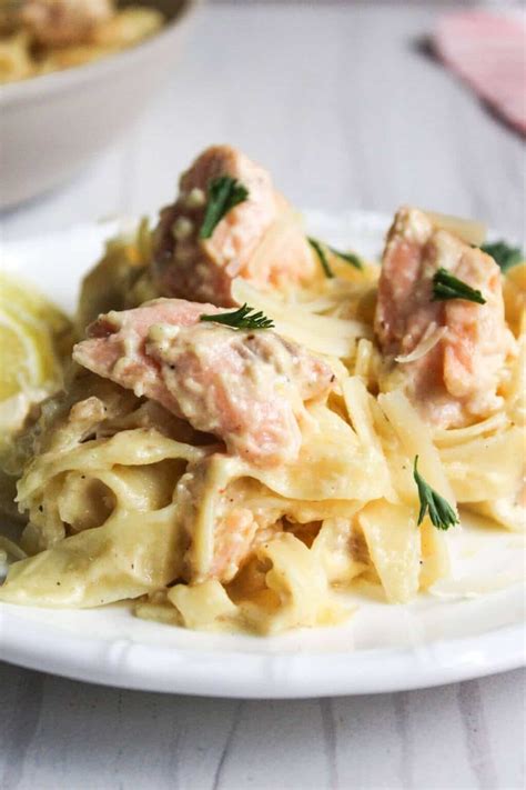 Salmon Alfredo Pasta Little Bit Recipes