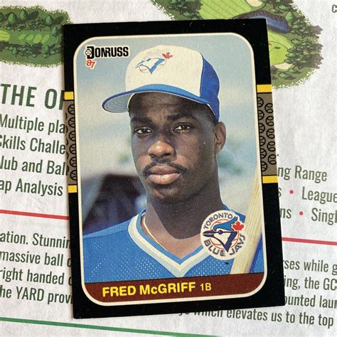 Mlb Donruss Baseball Fred Mcgriff Toronto Blue Jays Hof