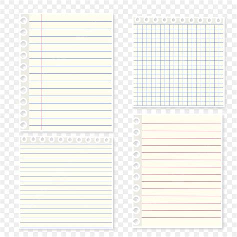 Paper Sticker Notes Vector Png Images Blank Paper Sheets On Different