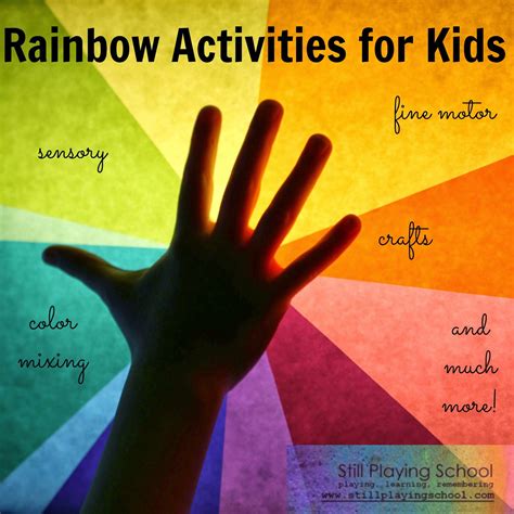 6 Rainbow Crafts & Activities for Kids | Still Playing School