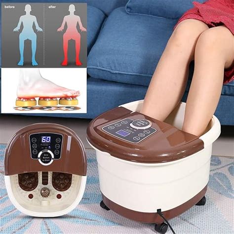 Portable Foot Spa Bath Massager Bubble Heat Soaker Vibration Pedicure