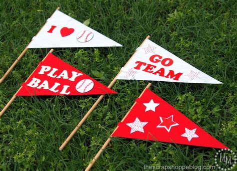 DIY Baseball Pennants - The Scrap Shoppe