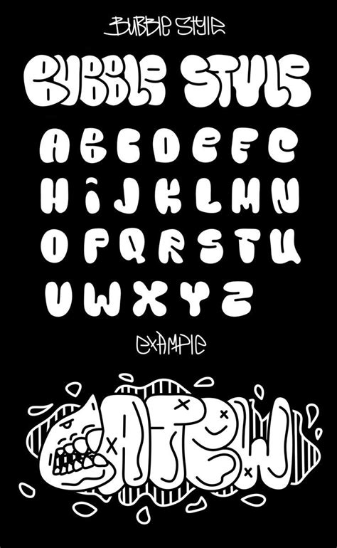 Graffiti Font - Bubble