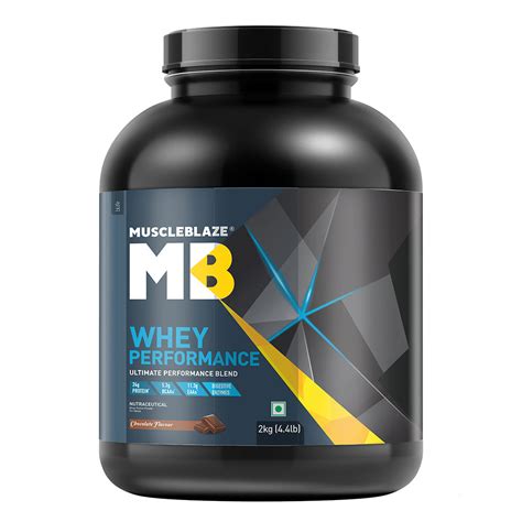 MuscleBlaze Whey Performance 25g Protein 2Kg 4 4 Lb Chocolate