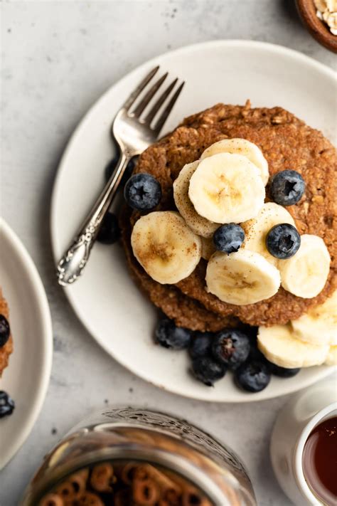 Banana Oatmeal Pancakes All The Healthy Things