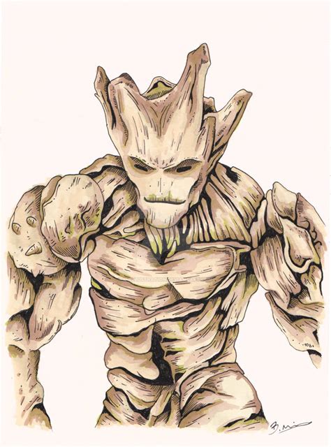 King Groot By Bmillustration On Deviantart