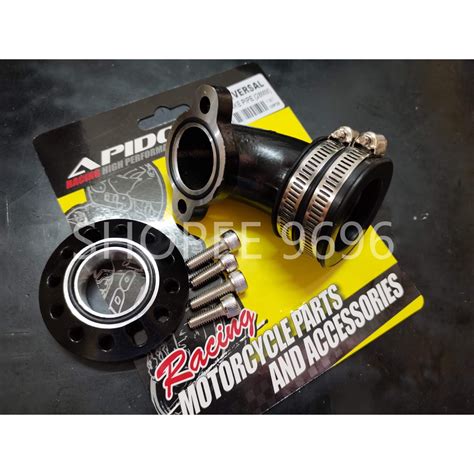 APIDO UNIVERSAL 28MM UFO TENGKUK INTAKE PIPE RACING EX5 WAVE100 DREAM