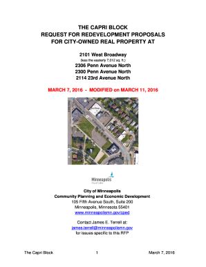 Fillable Online Minneapolismn Rfp Document Pdf City Of Minneapolis