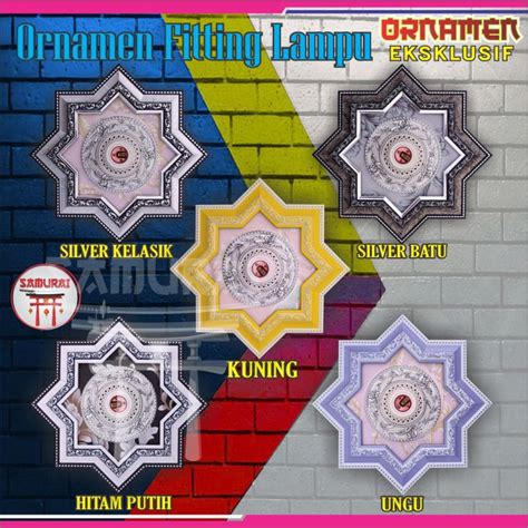 Ornamen Fitting Lampu Pvc Ornamen Plafon Fitting Lampu Masa Kini