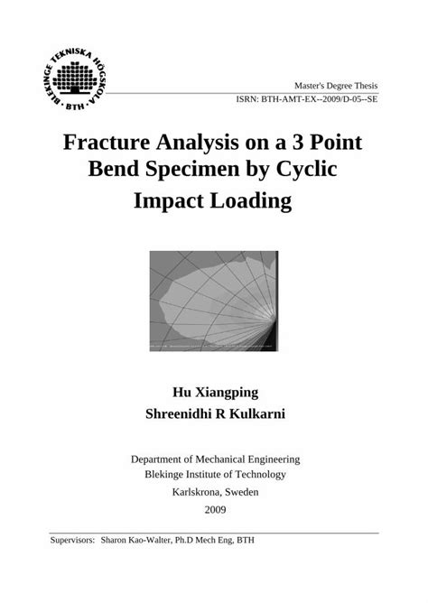 Pdf Fracture Analysis On A Point Bend Specimen By Cyclic