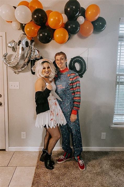 Chucky And His Bride Couples Costumes Scary Couples Halloween Costumes Couple Halloween