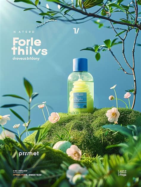 Nature Meets Beauty Products Creative Advertising Design Social