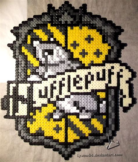 Hufflepuff Crest Harry Potter Hama Beads By Lywen64 Harry Potter