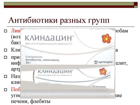 Антибиотики характеристика - презентация онлайн