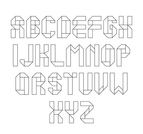 Printable Alphabet Stencils Free