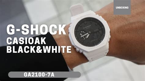 Casio G Shock Octagon Series White Carbon Core Guard Watch Ga 2100 7aer First Class Watches™ Usa