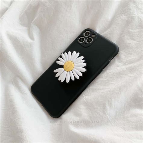 For Infinix Hot I I Pro Case Fashionable Cartoon Chrysanthemum Stand Dustproof Smooth For