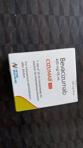 Hetero Healthcare Cizumab 400mg Injection Dosage Form 16ml Packaging