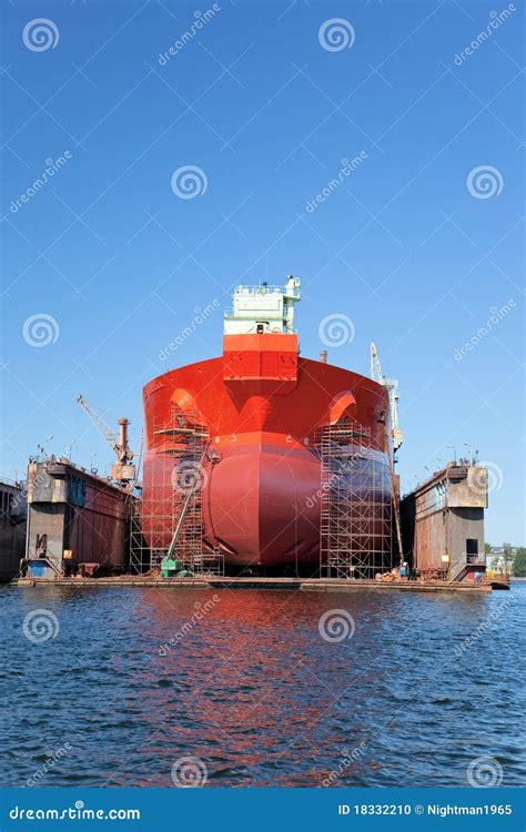 Tanker In Dry Dock Stock Photo Image Of Freight Dock 18332210